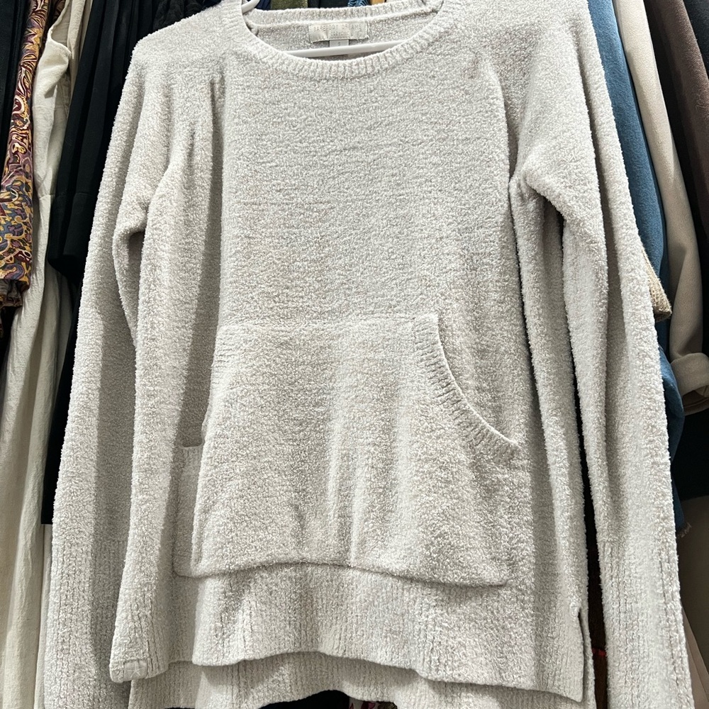 Barefoot Dreams Cream Crew Neck Sweater